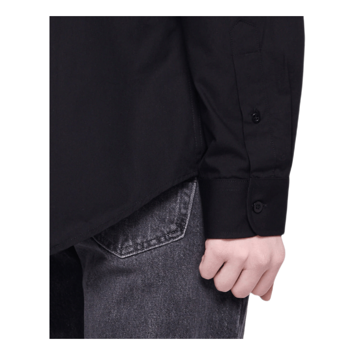 Poplin Palm Shirt Black