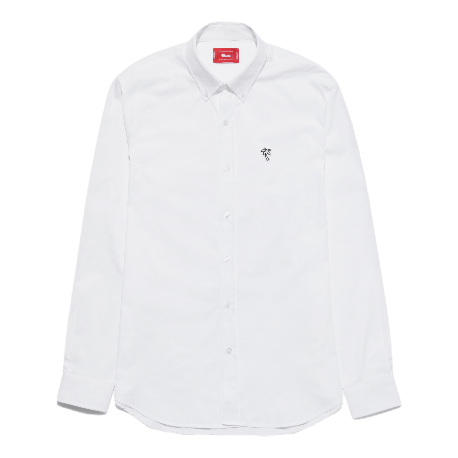Poplin Palm Shirt White