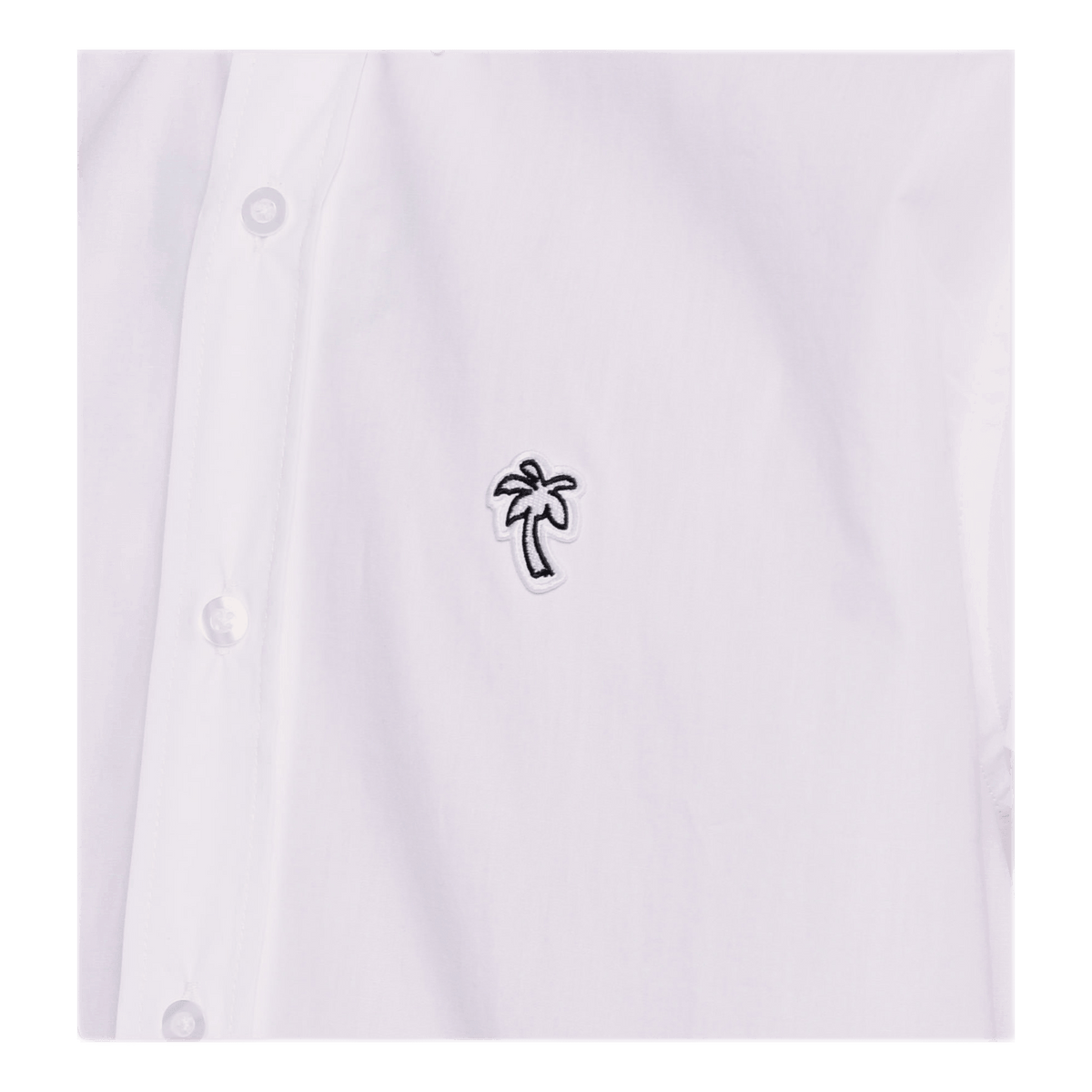 Poplin Palm Shirt White