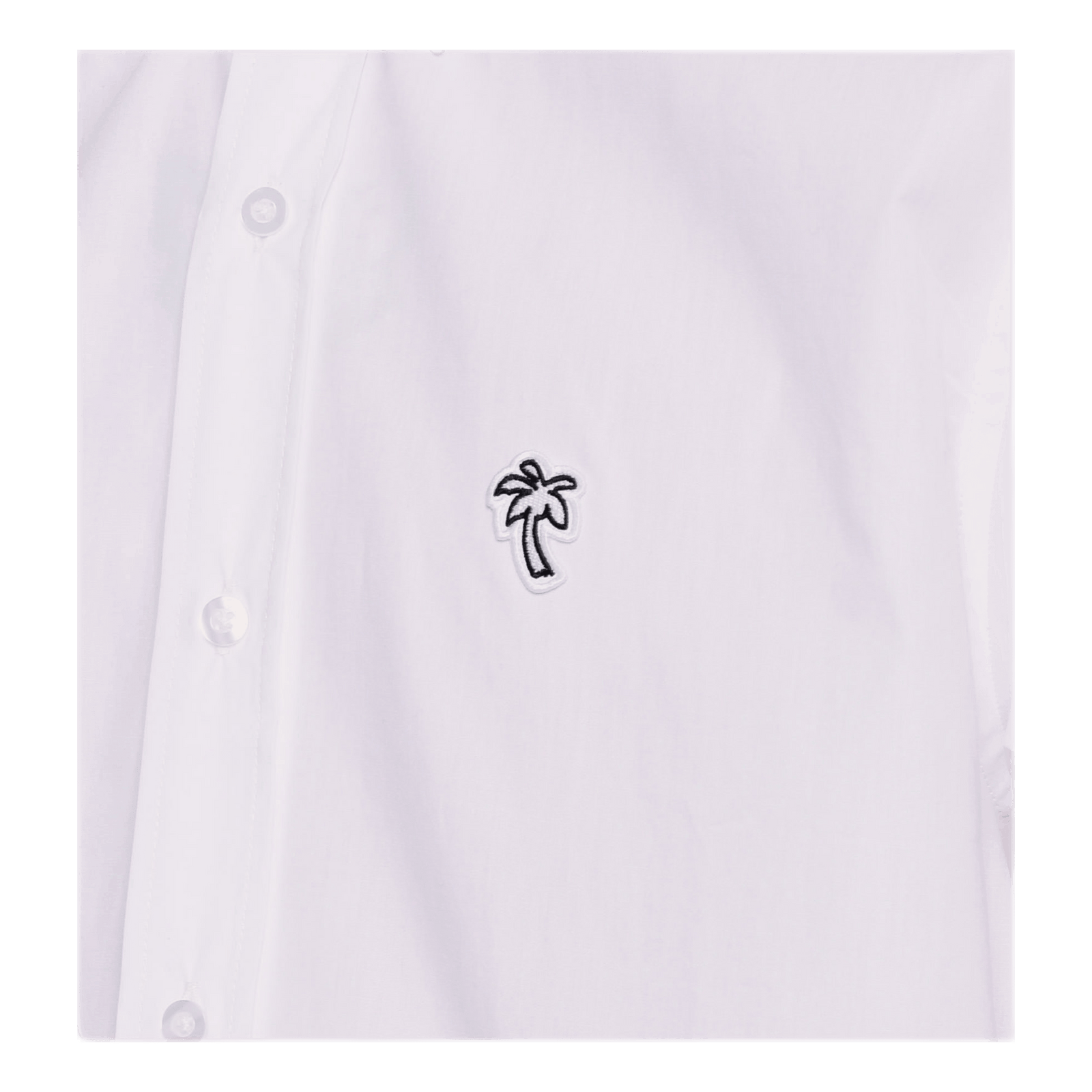 Poplin Palm Shirt White