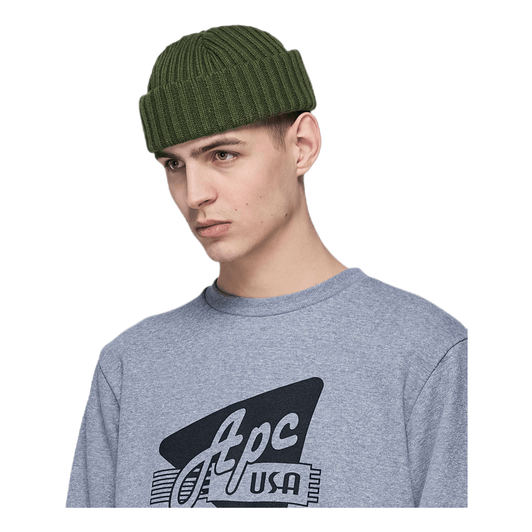 Ribbed Beanie Green