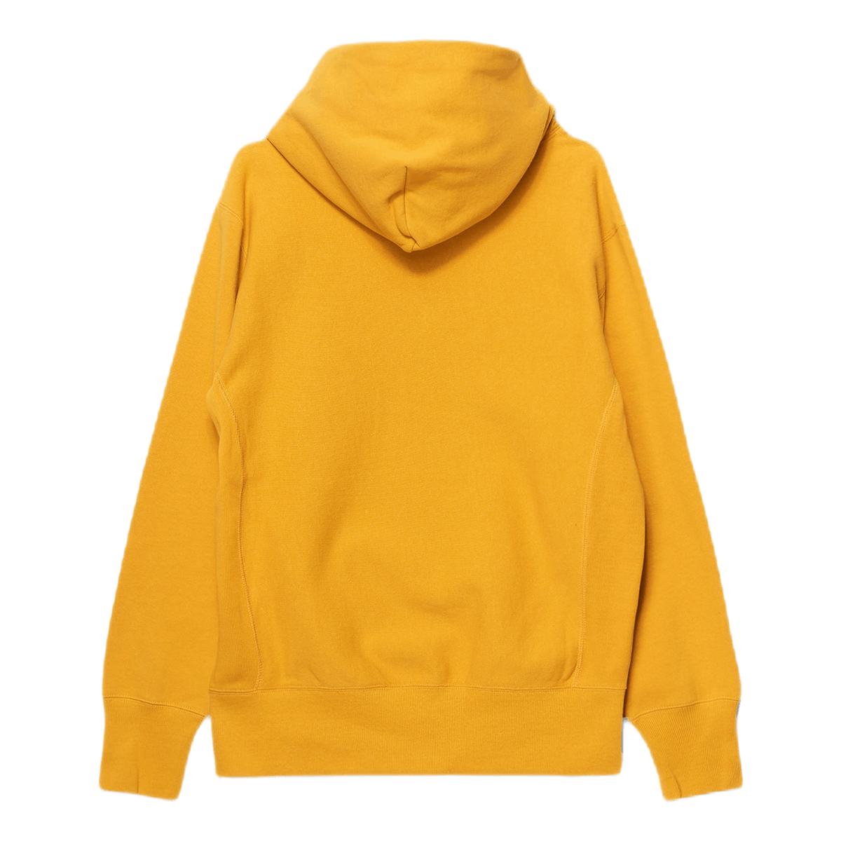 Reverse Weave Pullover Hood Yellow