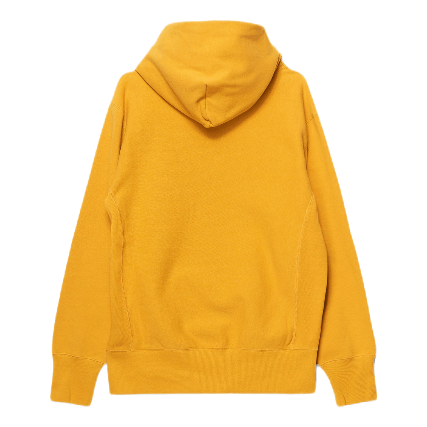 Reverse Weave Pullover Hood Yellow