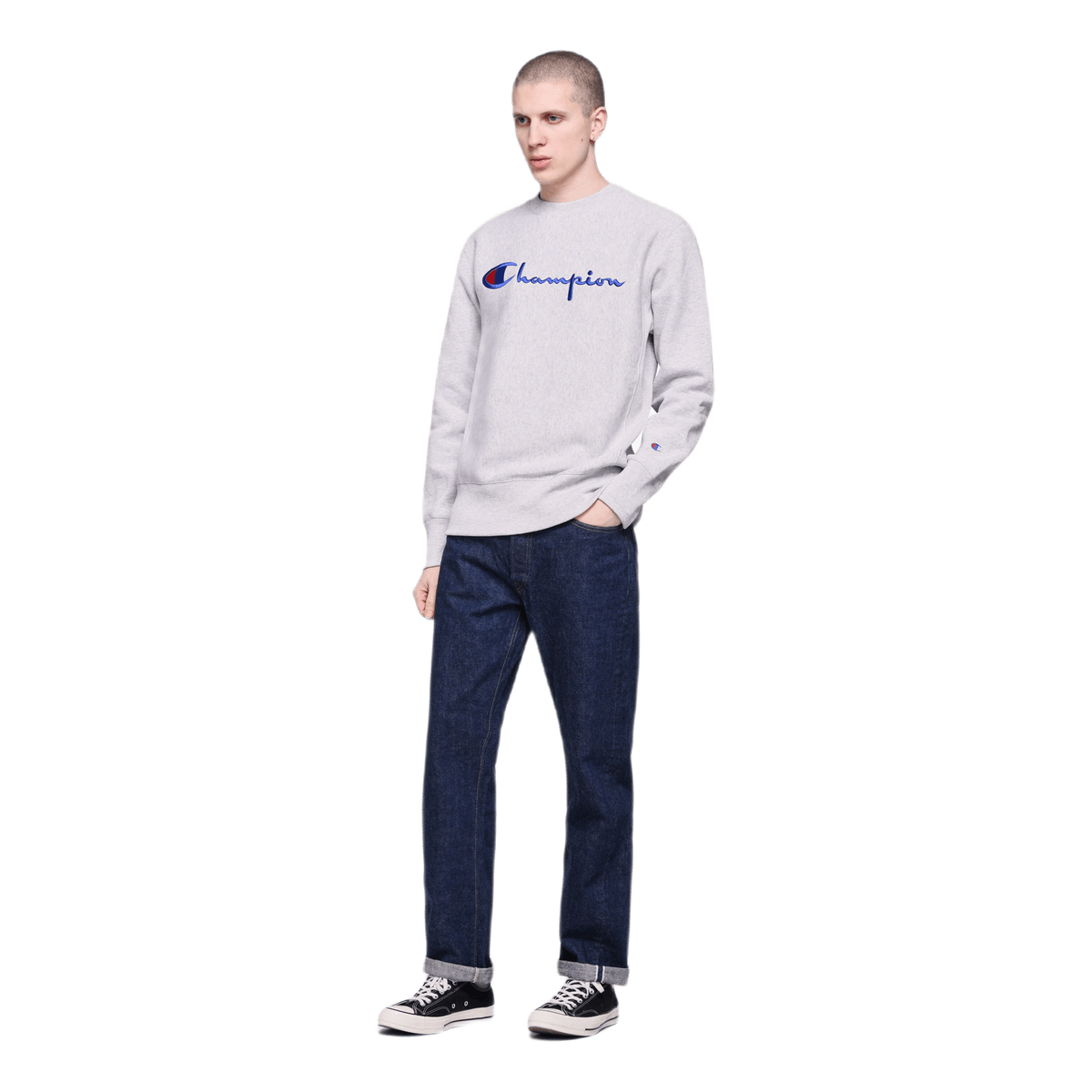 Champion sweater gray sneakers cheap