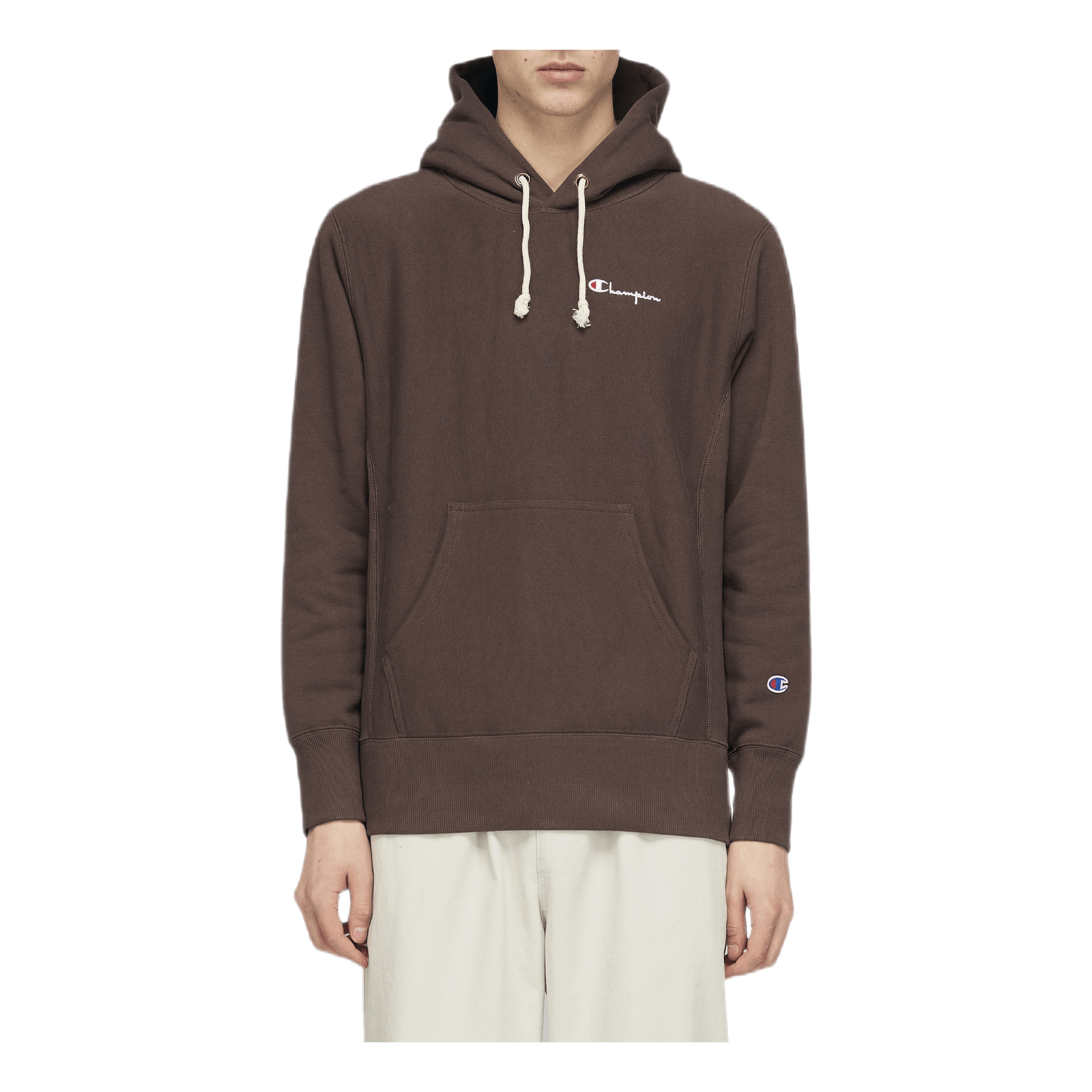 Small Script Hoodie Brown