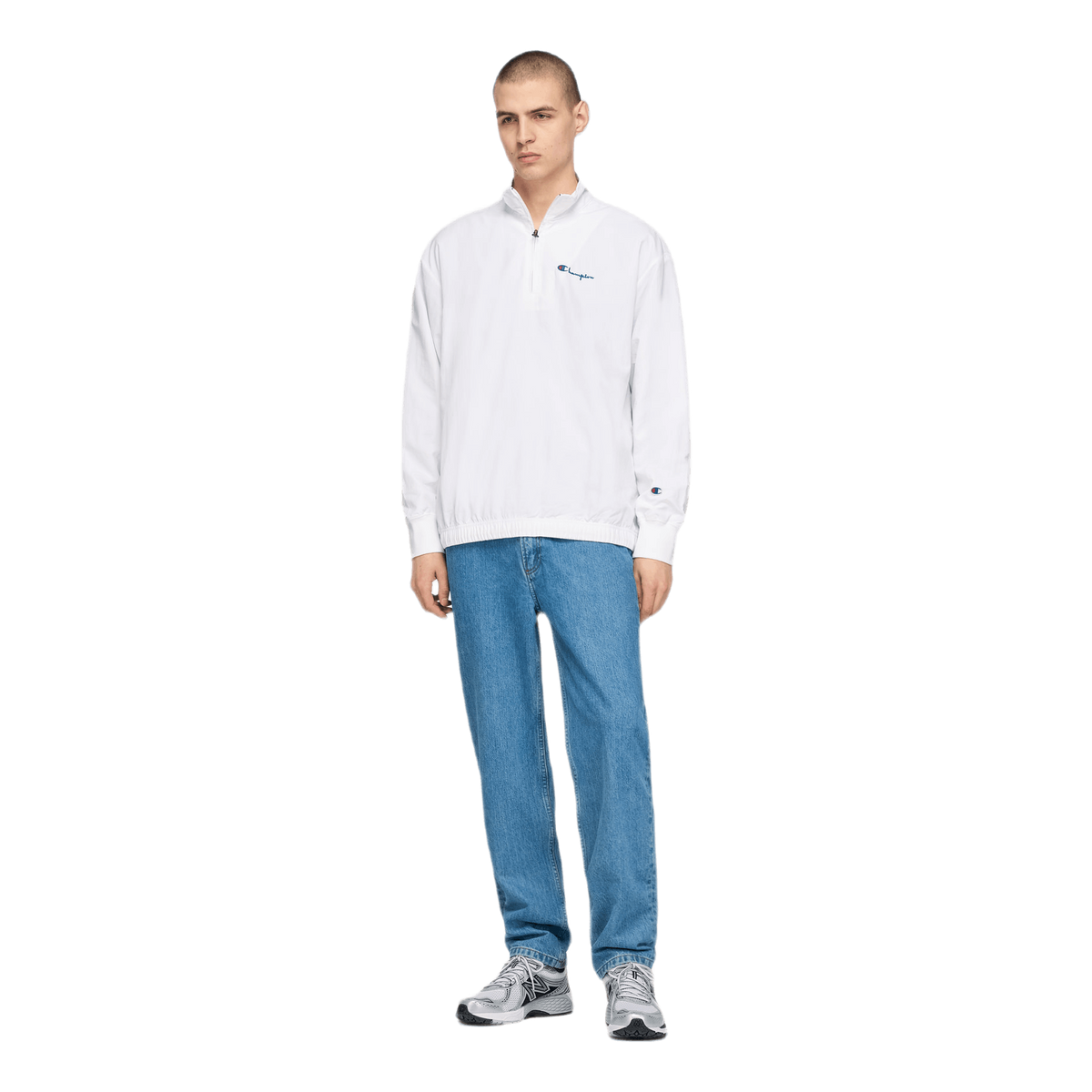 Half Zip Top White