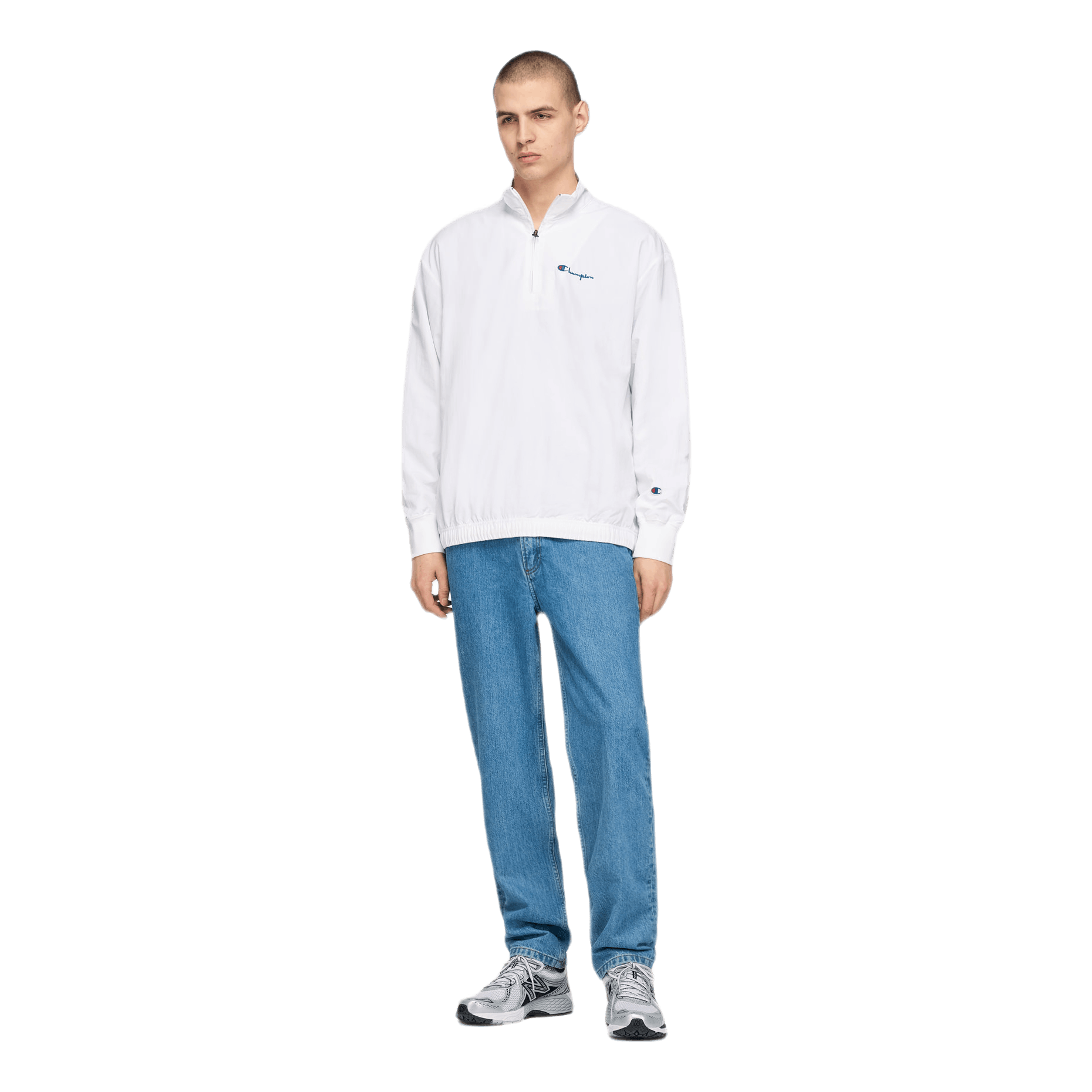 Half Zip Top White