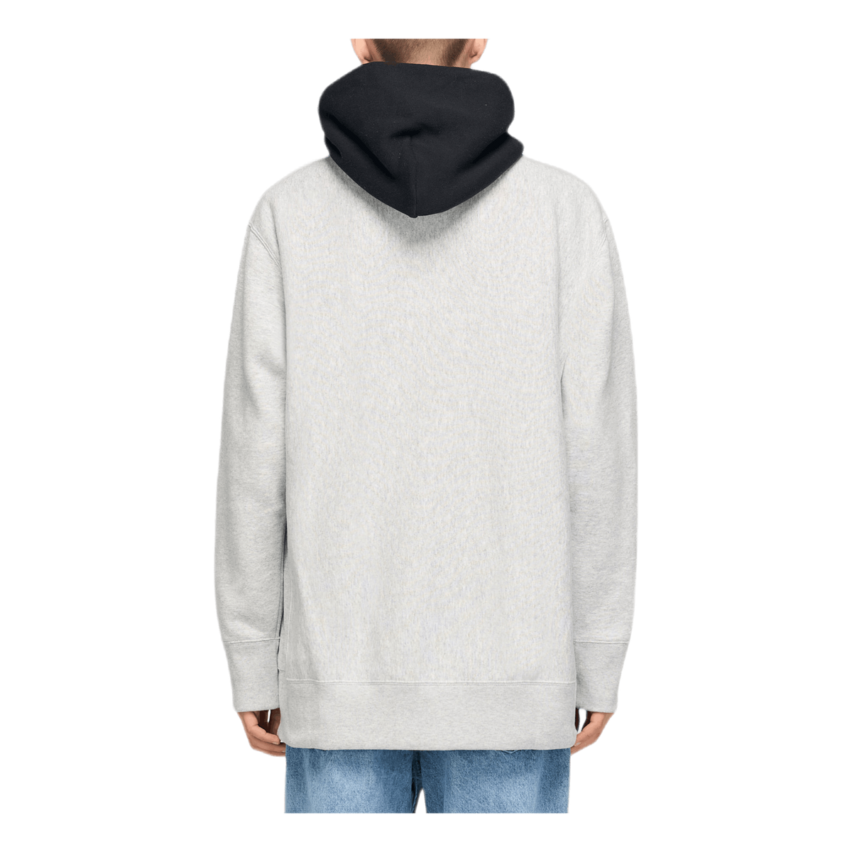 Color Block Hooded Sweatshirt Gray