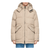 Long Hooded Puff Jacket Khaki