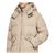 Long Hooded Puff Jacket Khaki