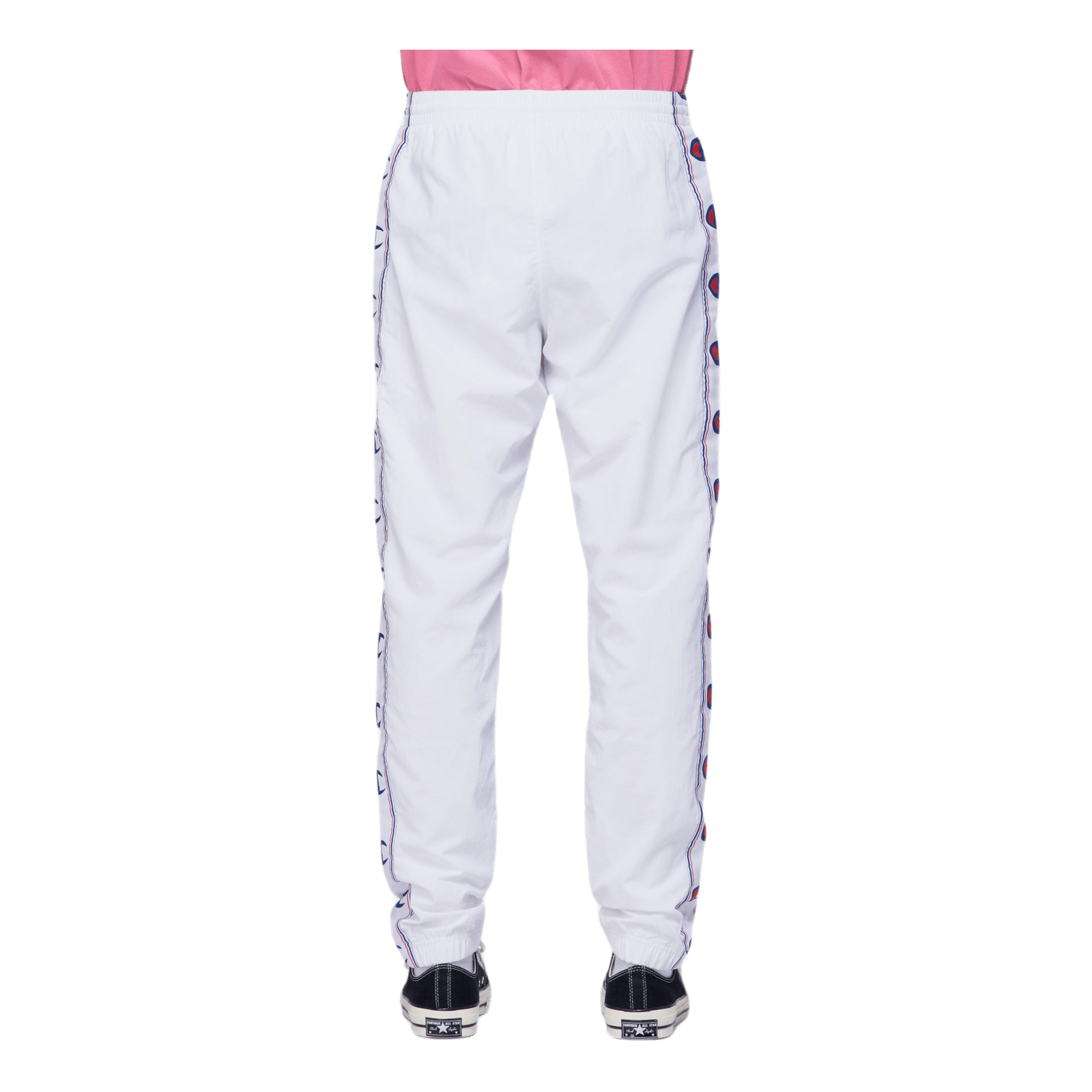 Taped Elastic Cuff Joggers White