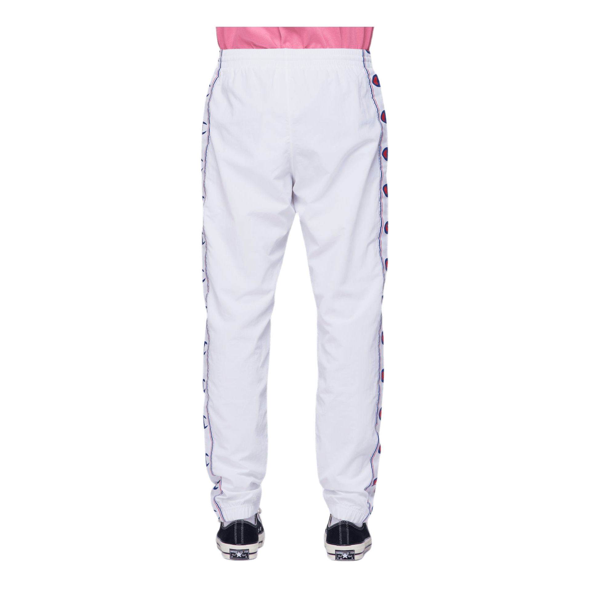 Taped Elastic Cuff Joggers White