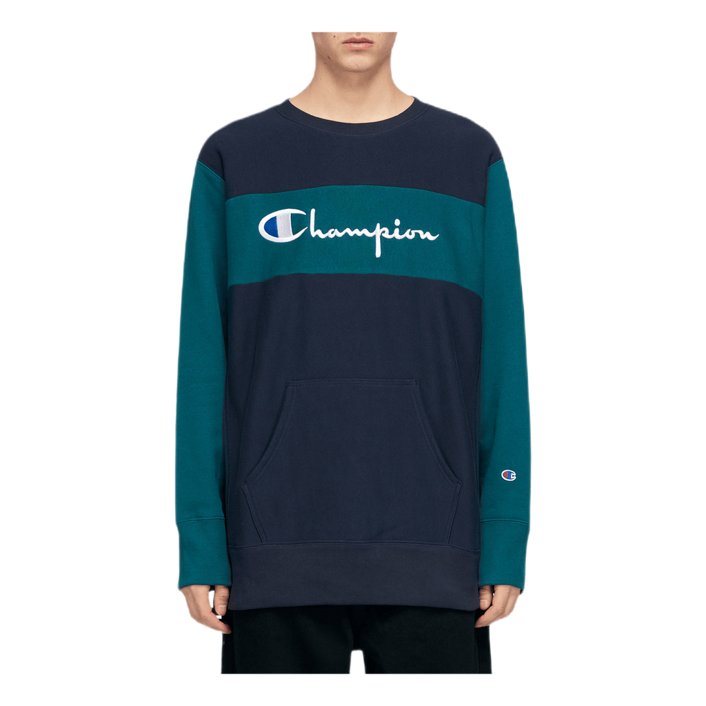 Champion basic 2025 block crewneck