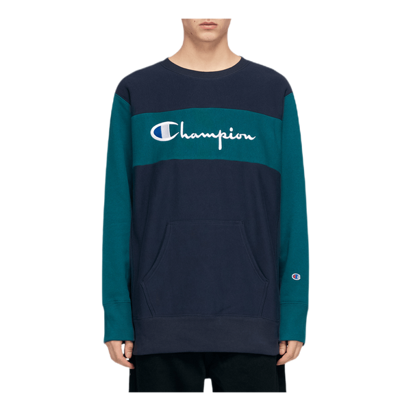 Champion colorblock crewneck shop sweatshirt
