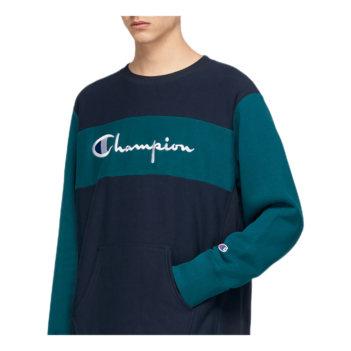 Color Block Crewneck Sweatshir Multi