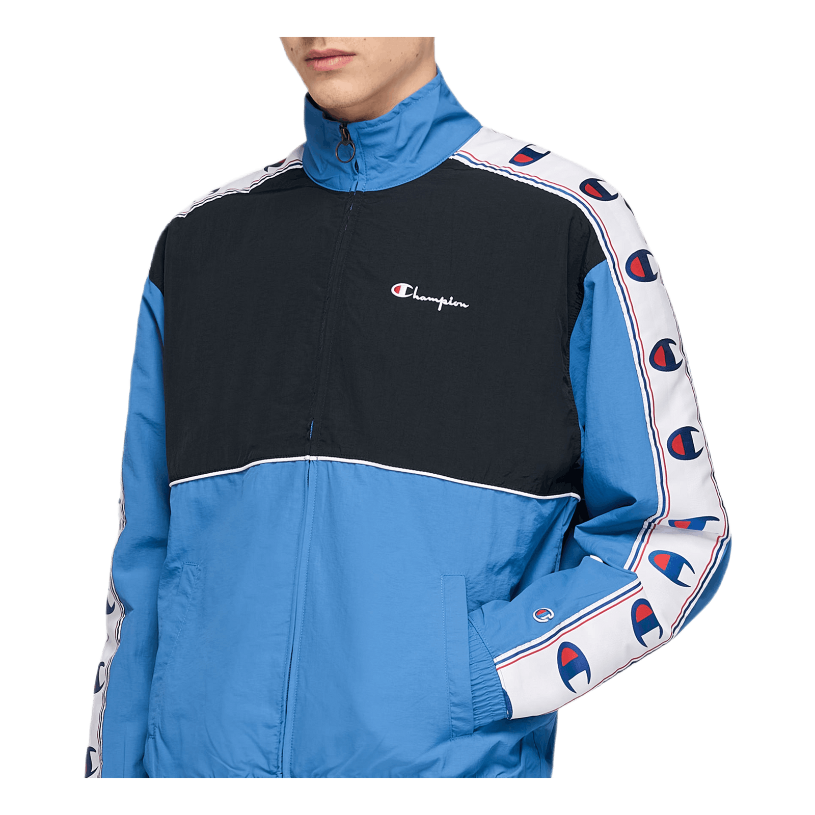 Reverse Weave Full Zip Jacket Blue