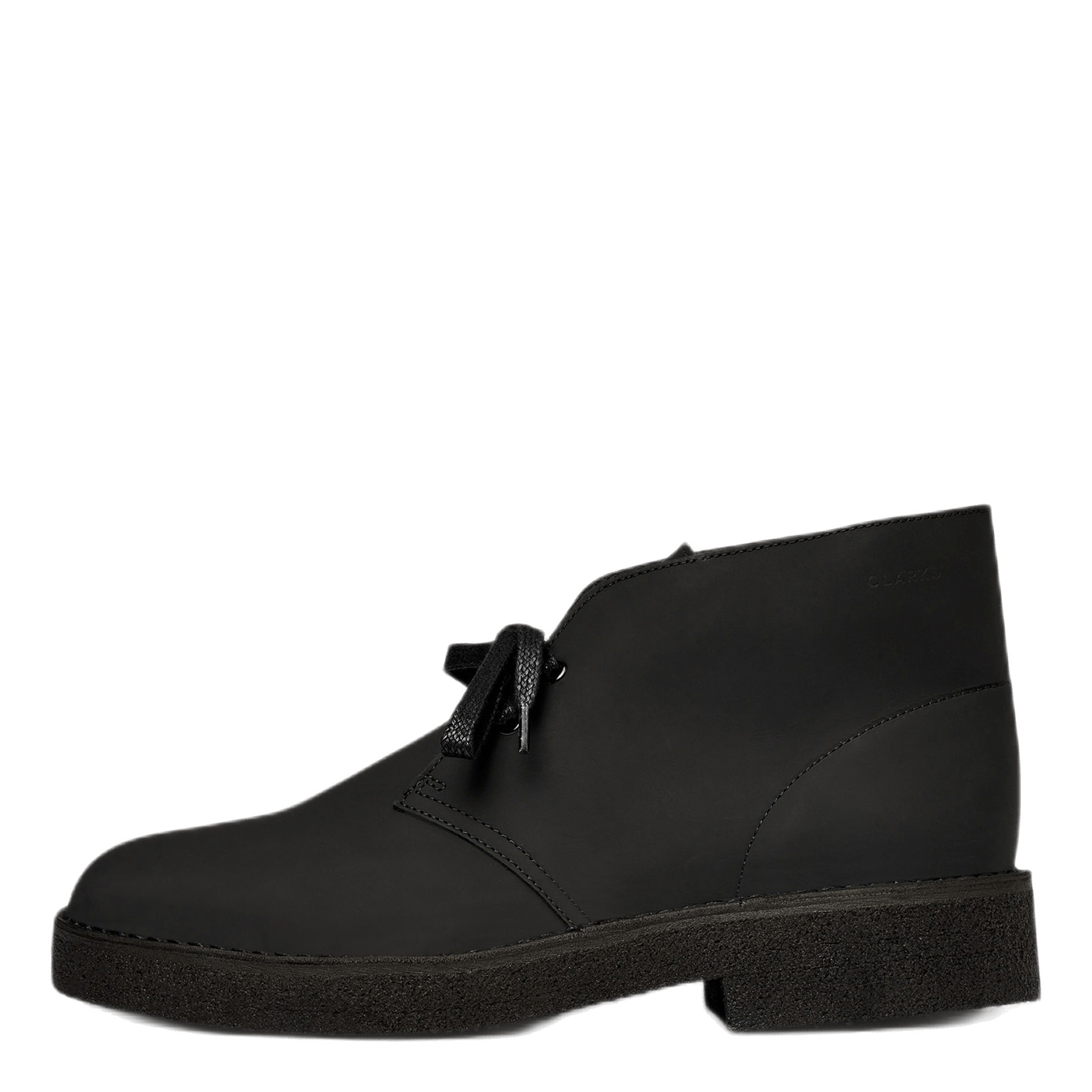Clarks desert online boot black leather
