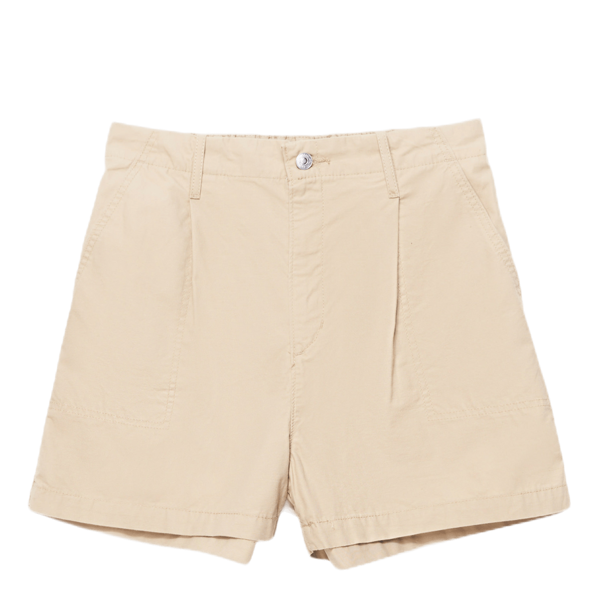 Pleated Utility Short Khaki