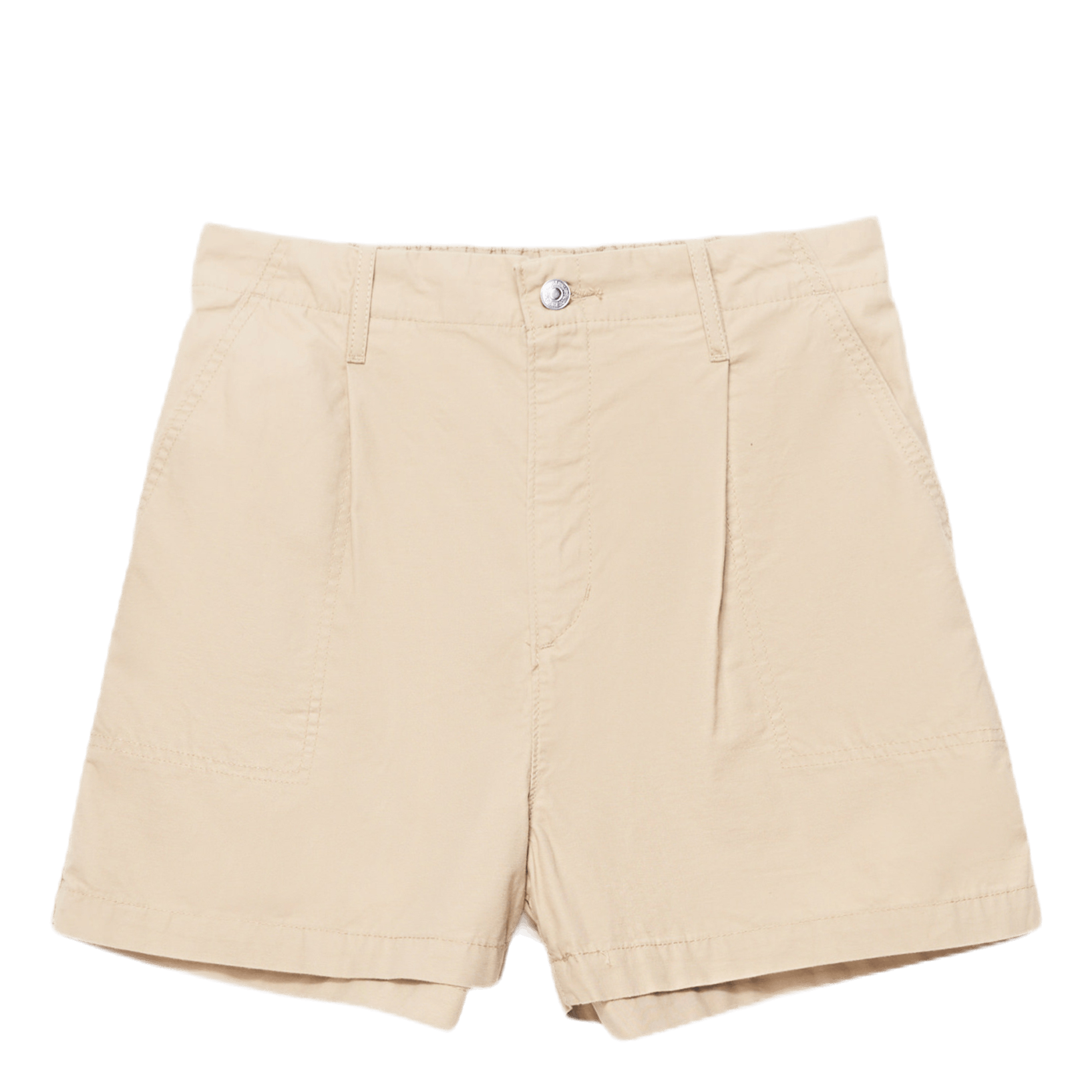 Pleated Utility Short Khaki