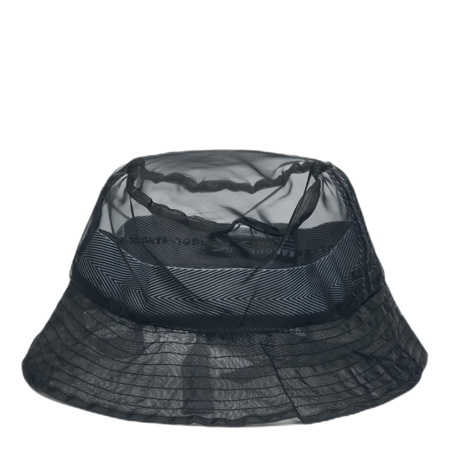 Transparent Bucket Hat Black