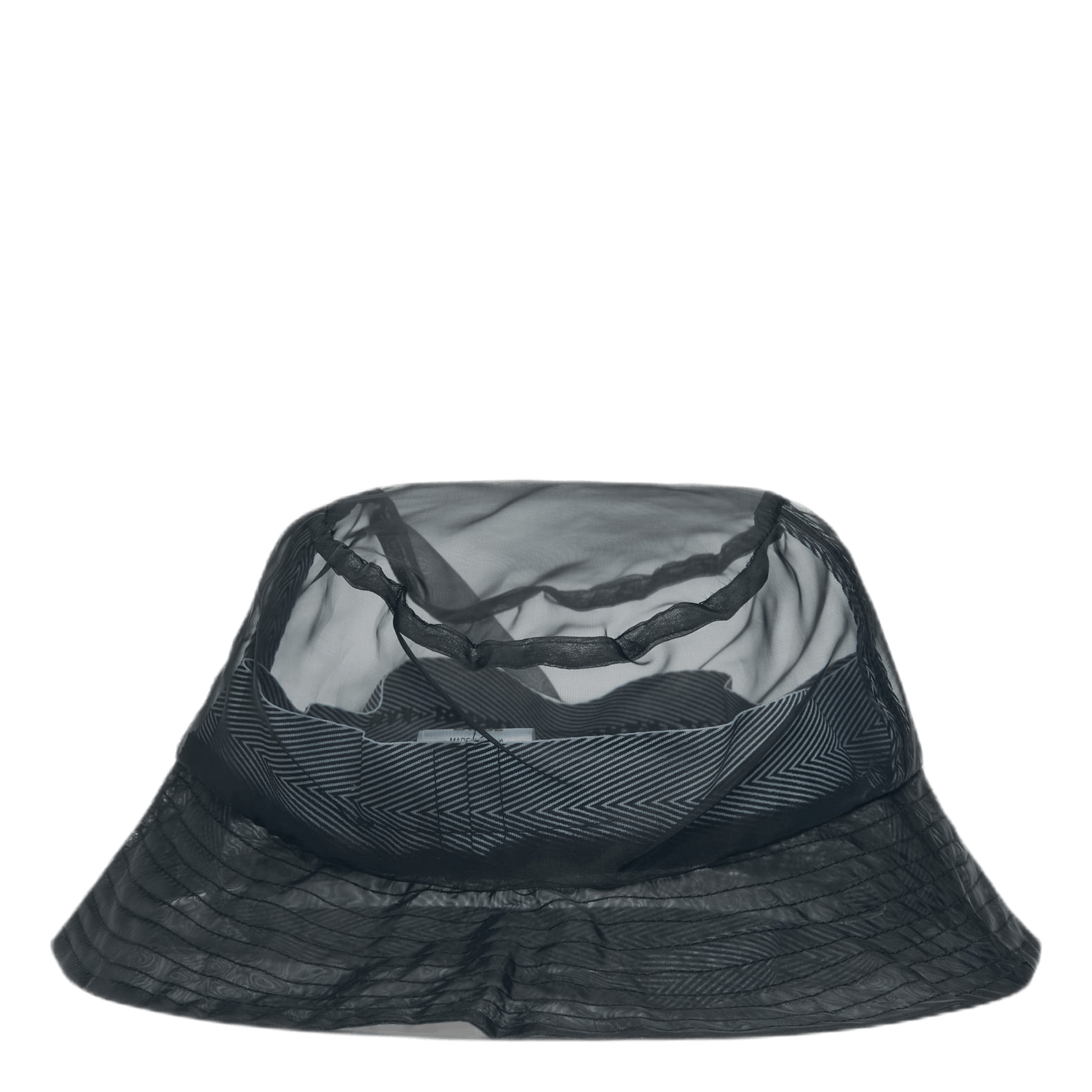 Transparent Bucket Hat Black