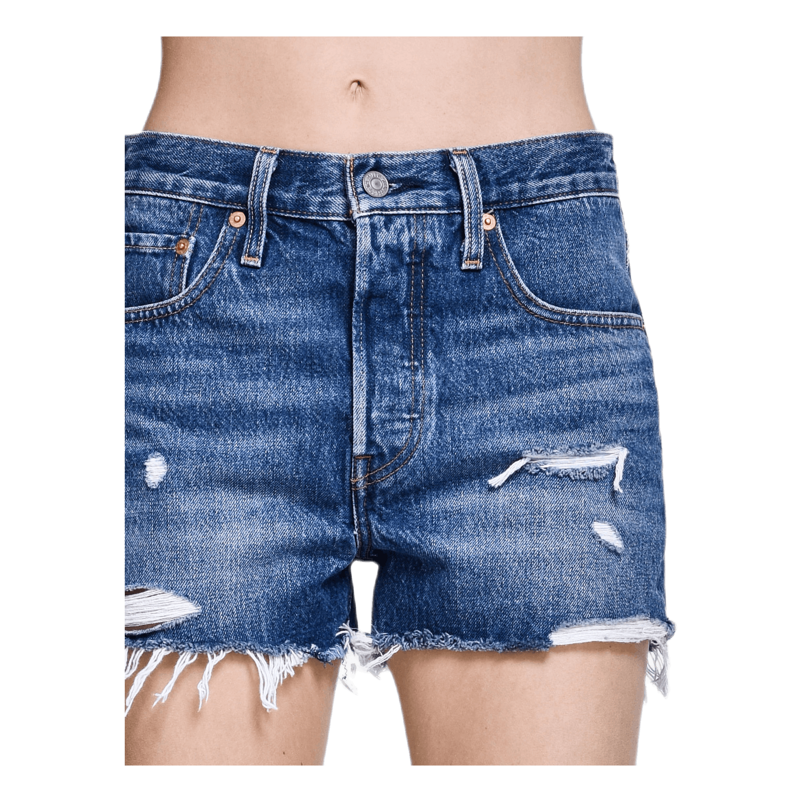 501 High Rise Shorts Blue