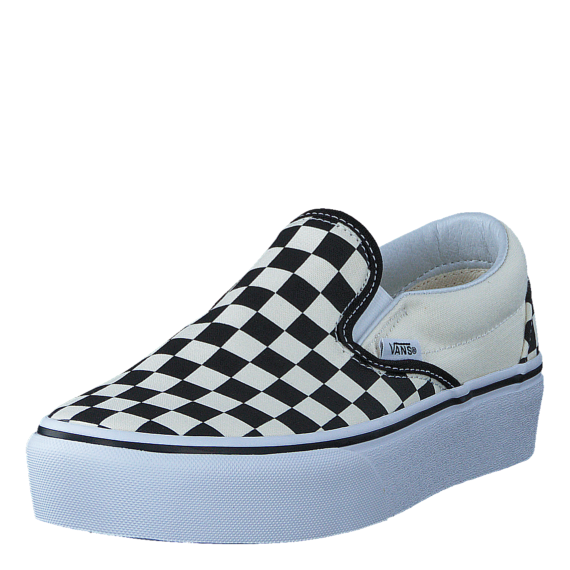 Ua Classic Slip-on Platform Black And White Checker/white