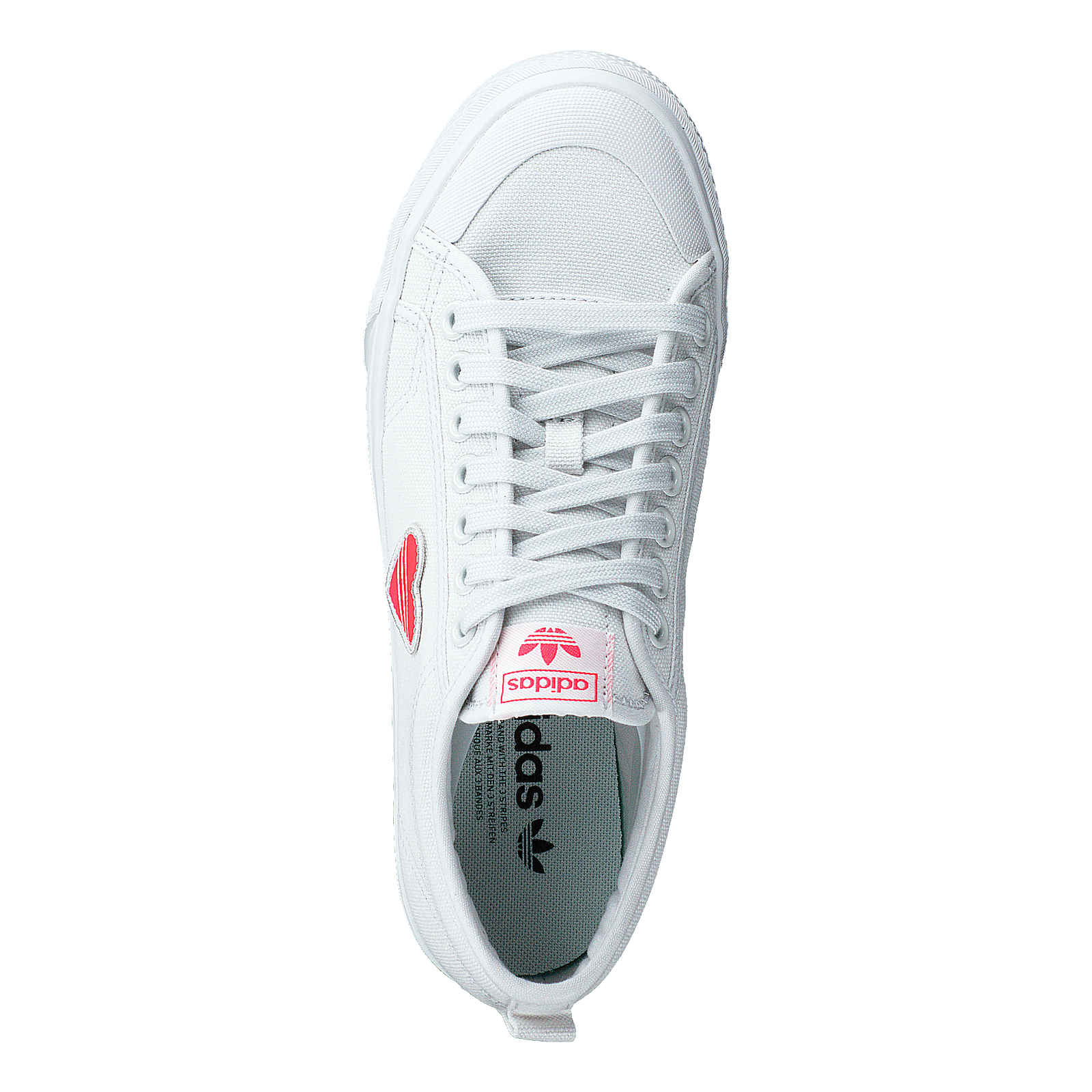 Nizza Trefoil W Crystal White/shock Red/core B