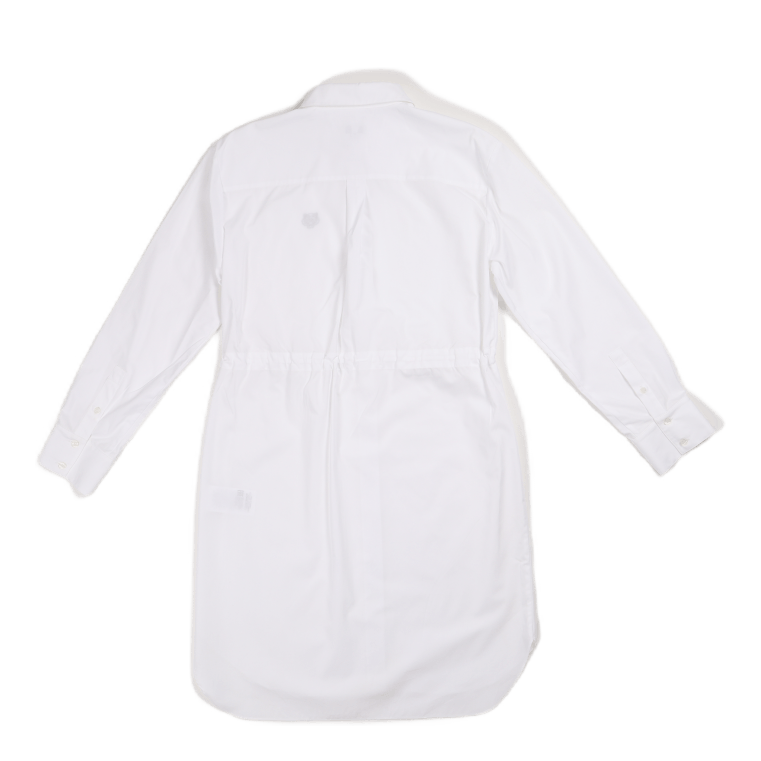 Mini Tiger Shirt Dress White