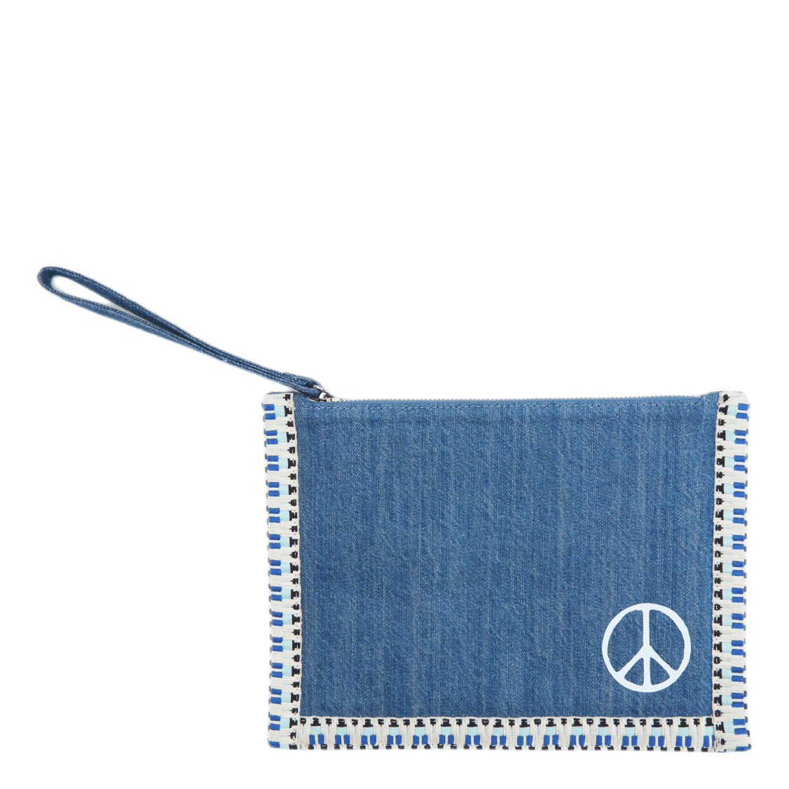 X Rth Peace Jeans Wallet Blue