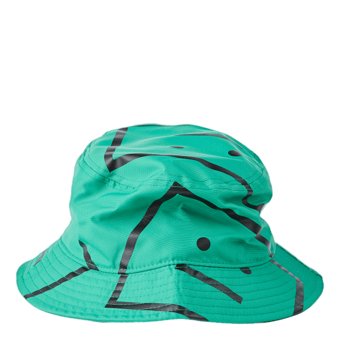 Face-motif Bucket Hat Green