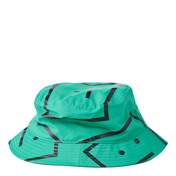 Face-motif Bucket Hat Green