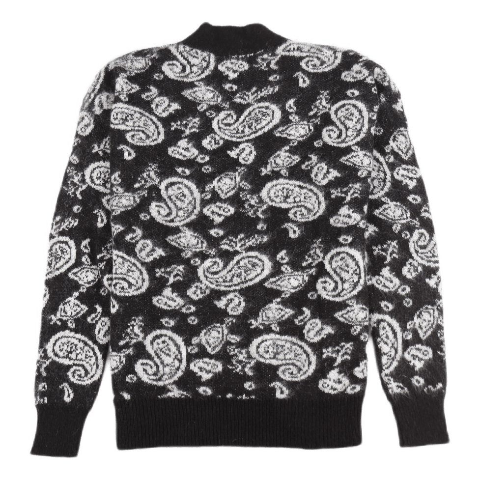 Paisley Cardigan Black