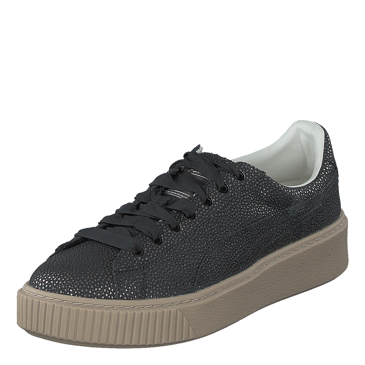 Puma Basket Platform Lux Womens Black Caliroots