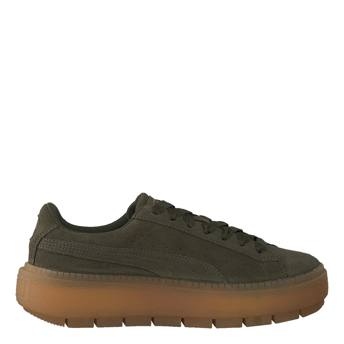 W Suede Platform Trace Green