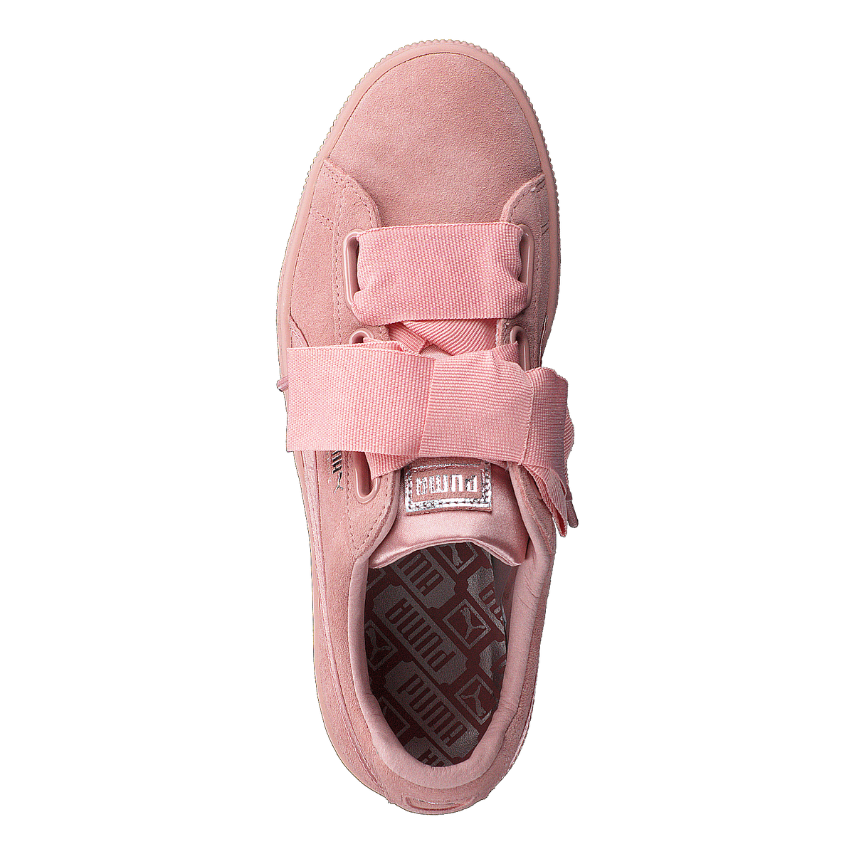 W Suede Heart Ep Pink