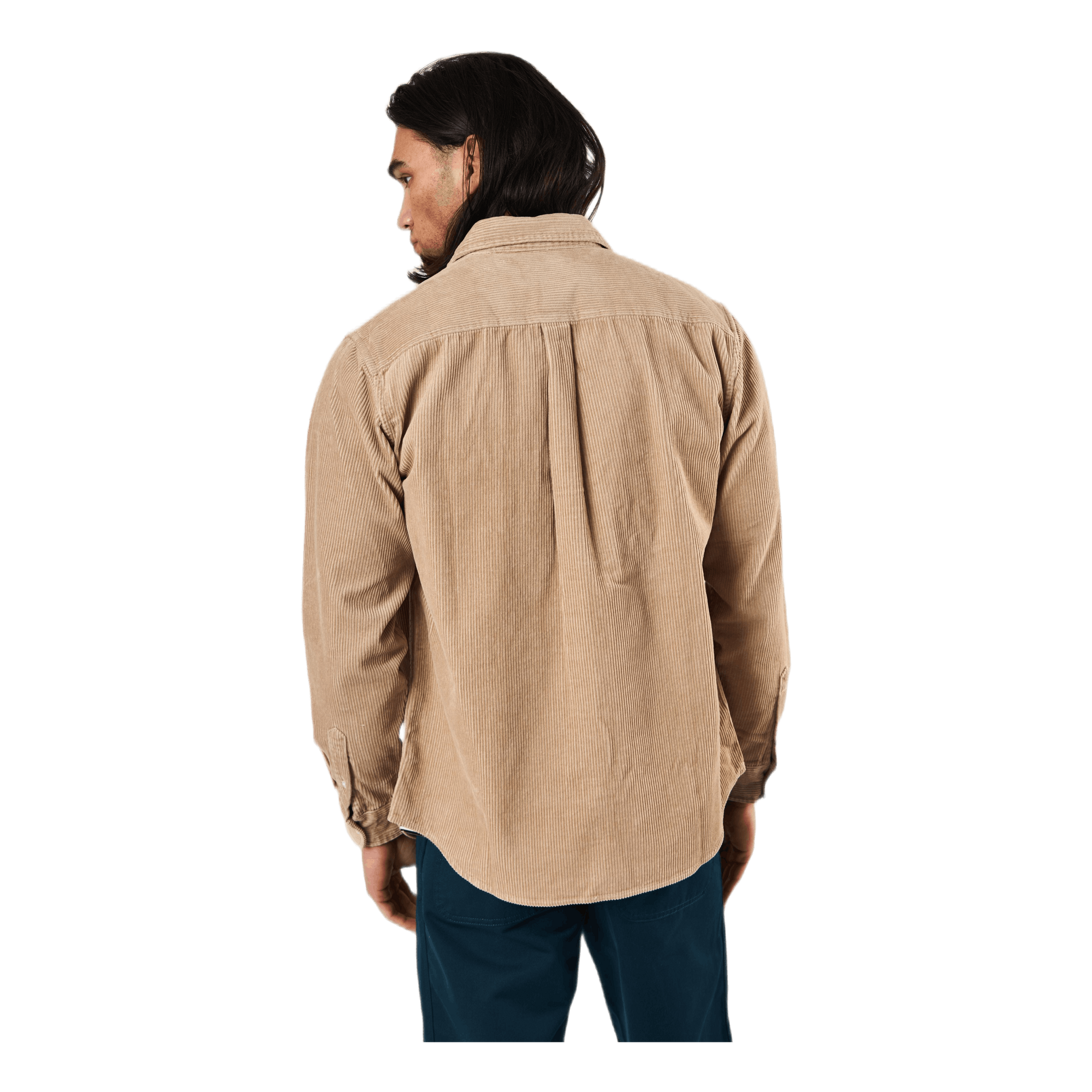 L/s Madison Cord Shirt Khaki