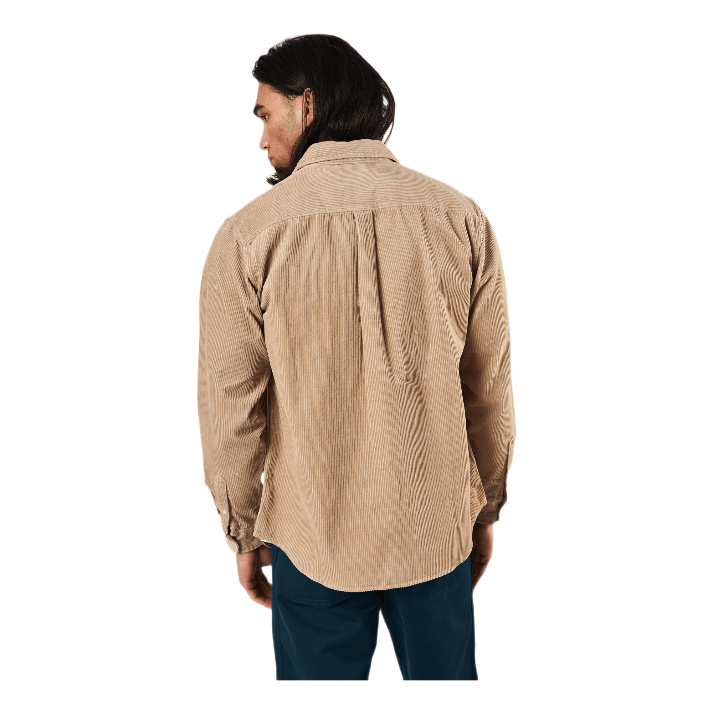 L/s Madison Cord Shirt Khaki