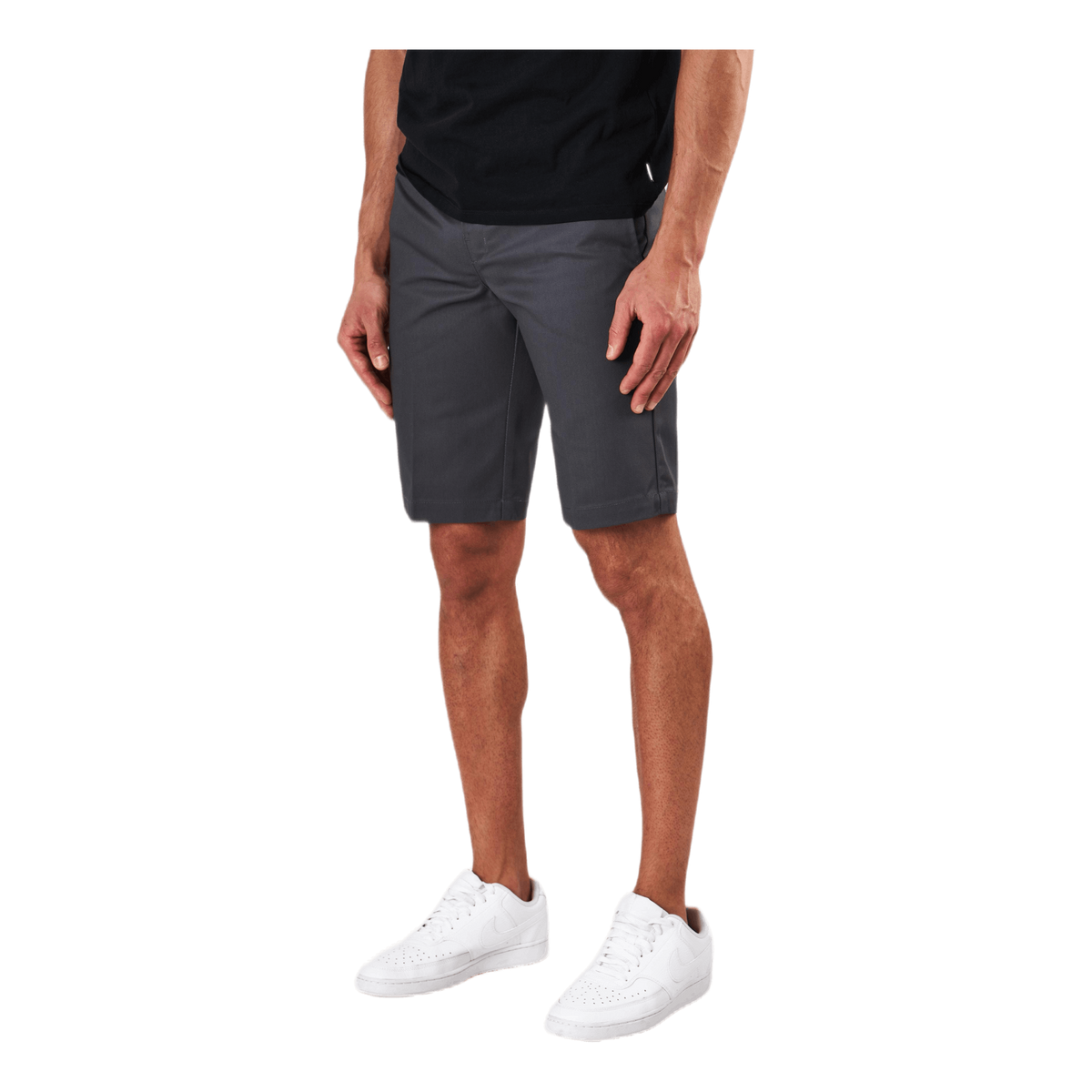 11´ Slim Straight Work Shorts Gray