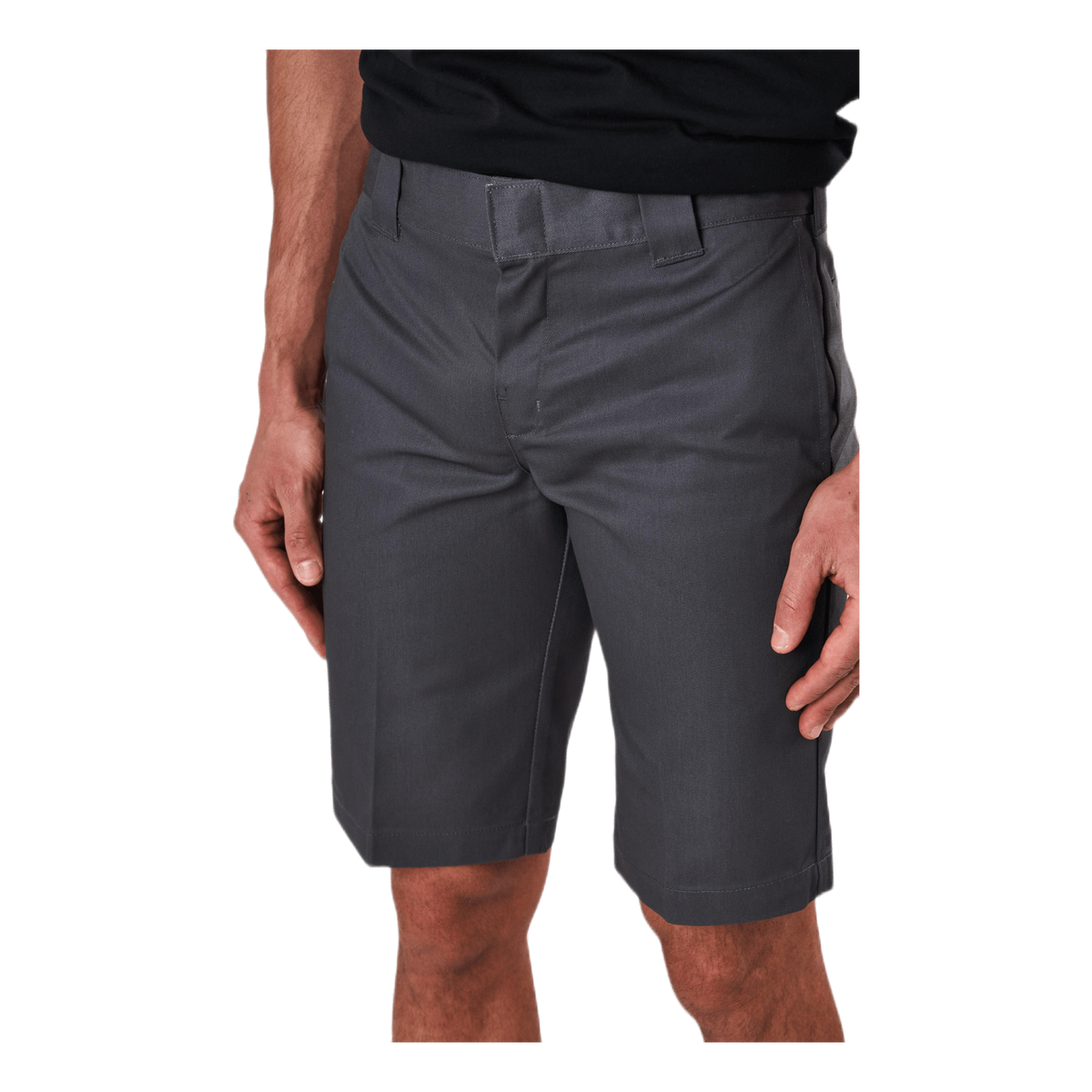 11´ Slim Straight Work Shorts Gray