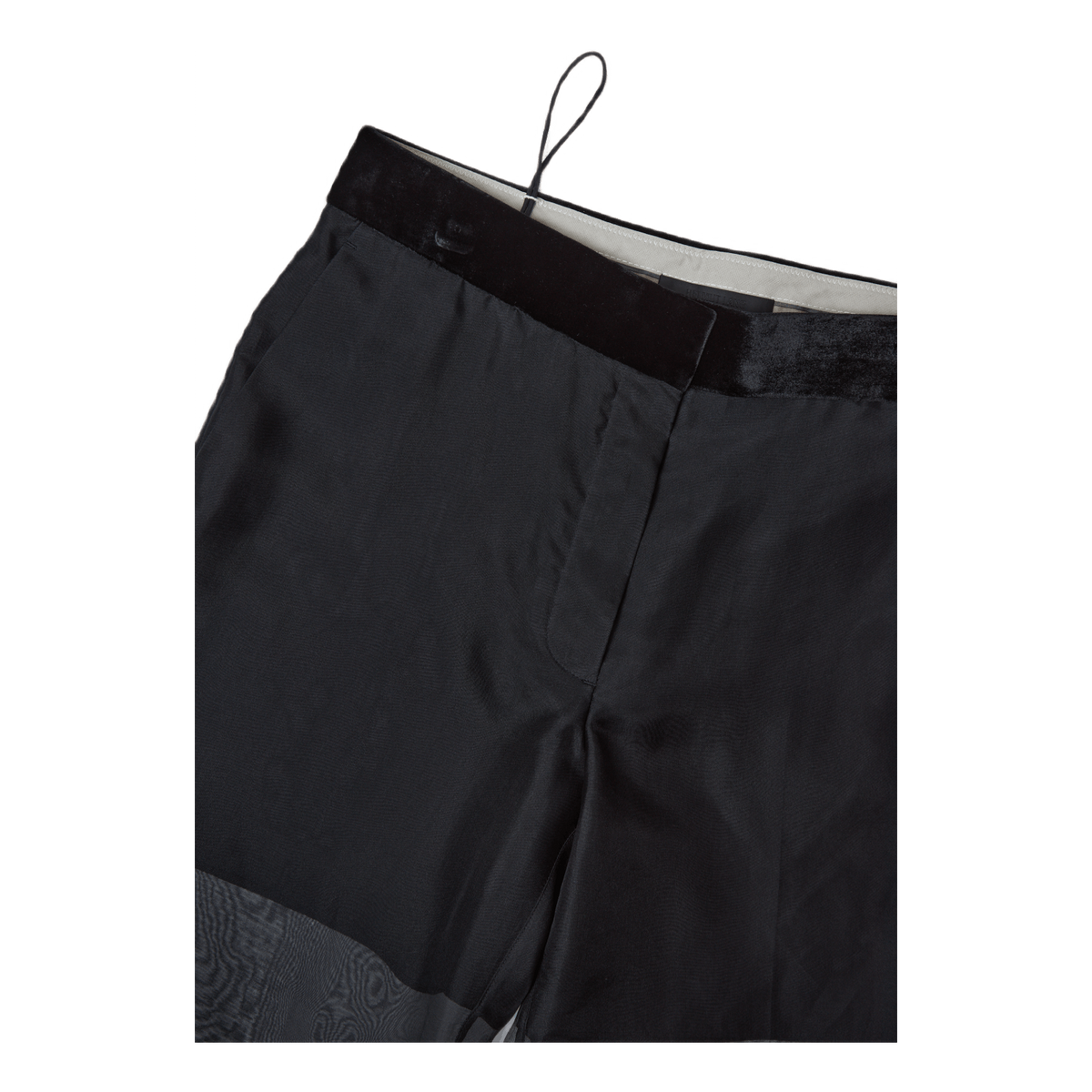 Straight Leg Organza Pant Blac Black