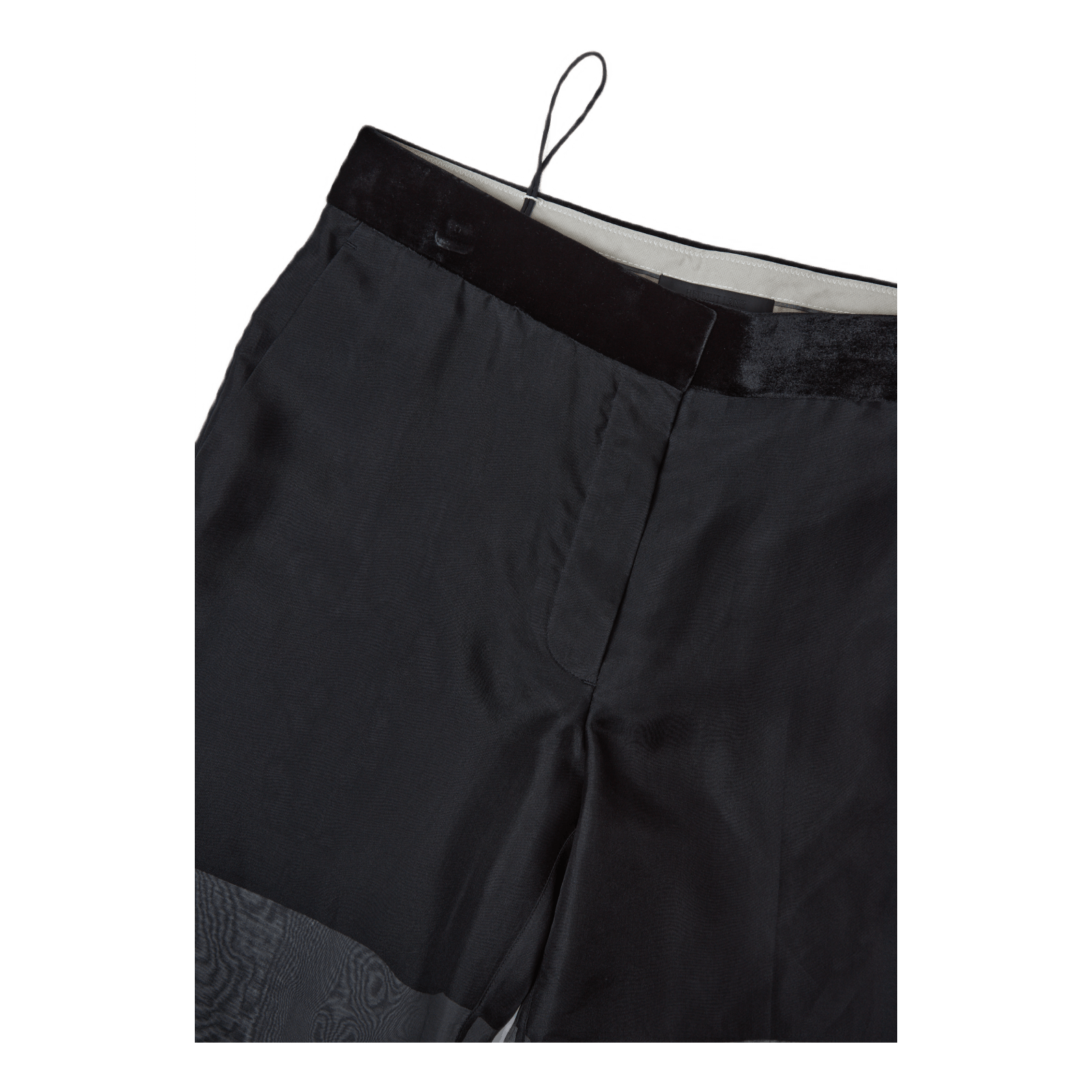 Straight Leg Organza Pant Blac Black