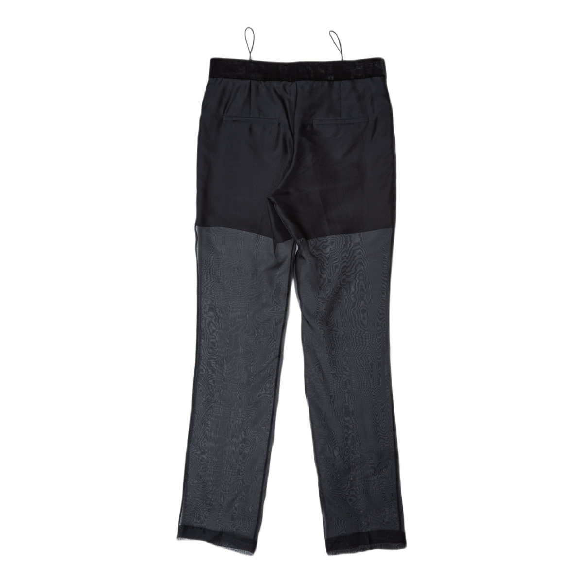Straight Leg Organza Pant Blac Black