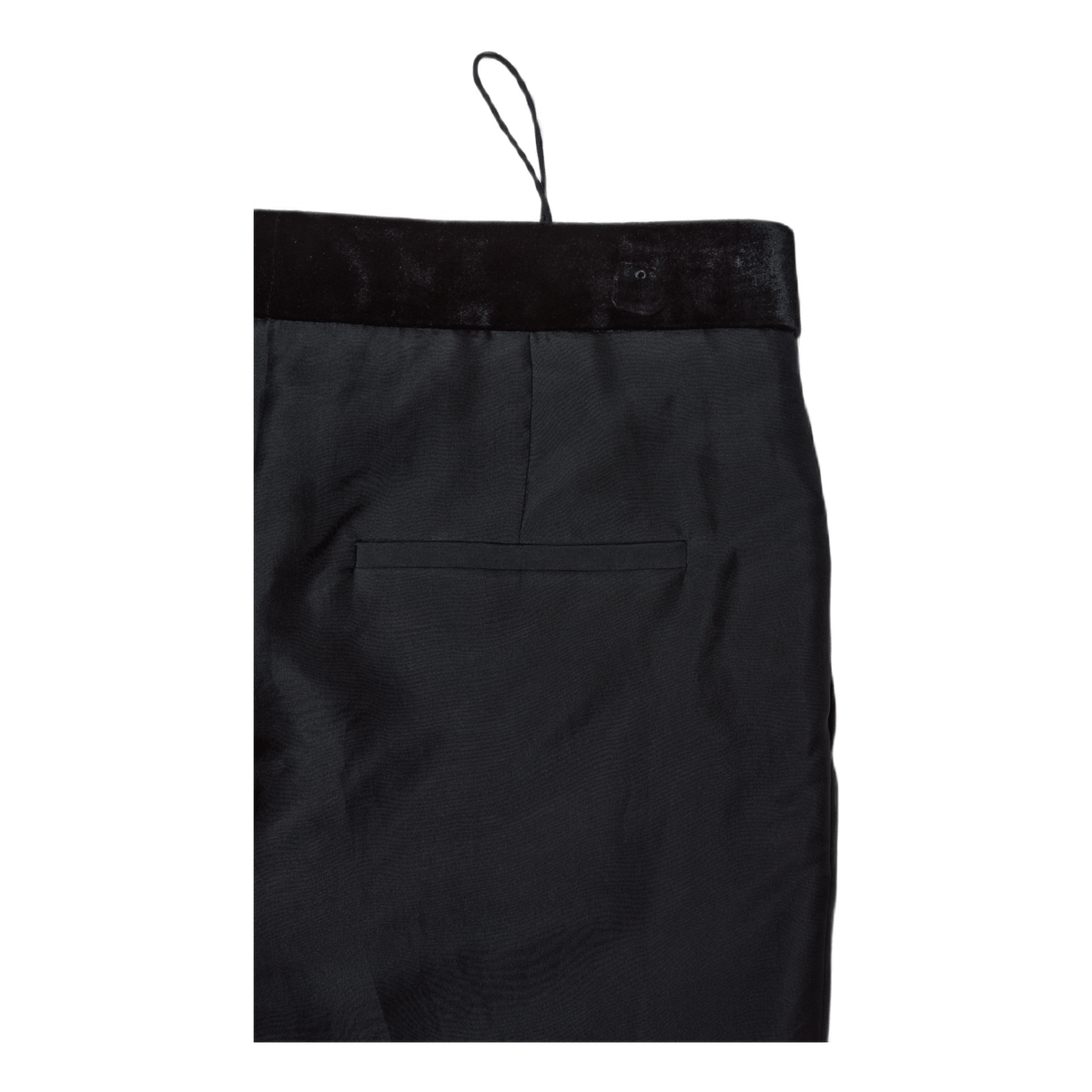 Straight Leg Organza Pant Blac Black