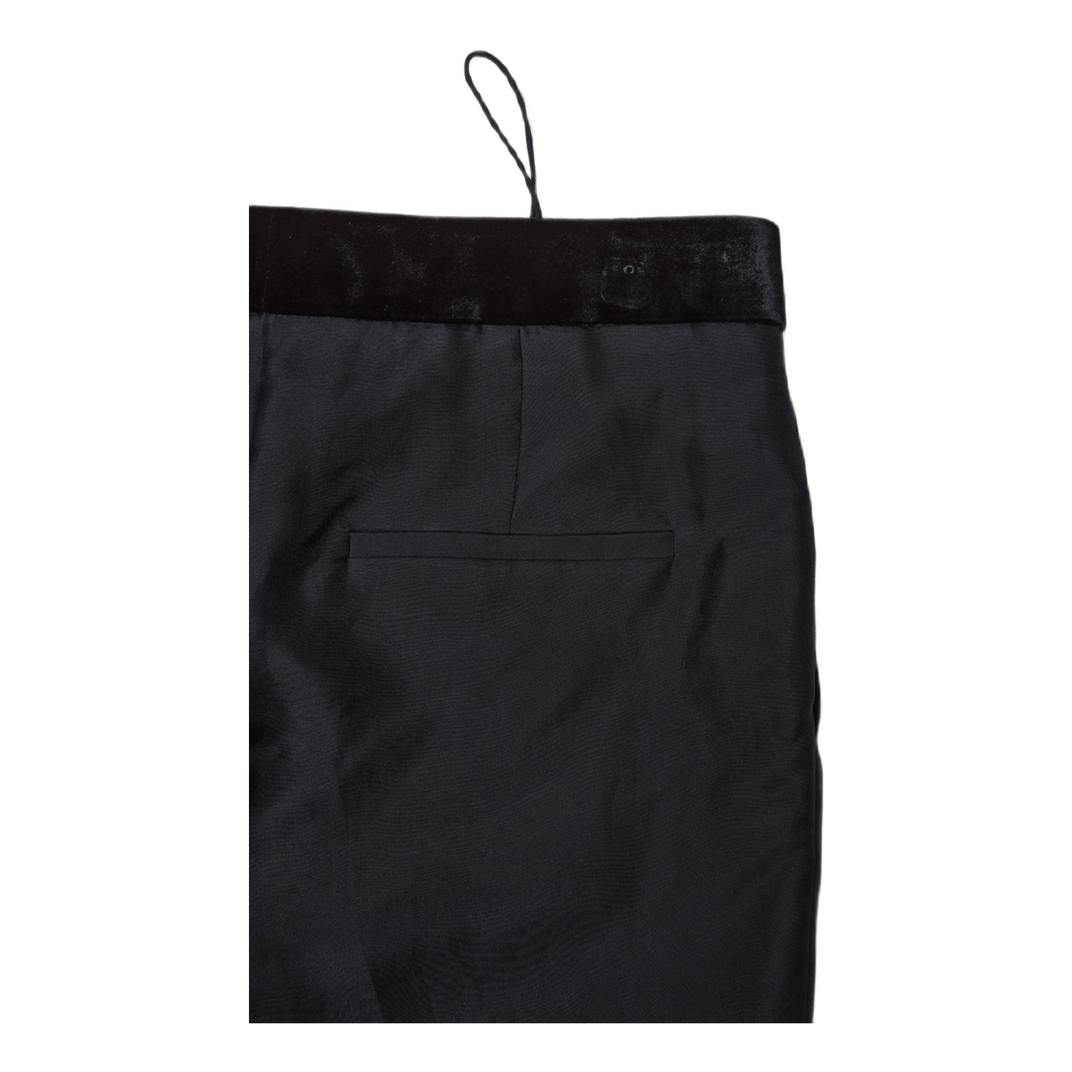 Straight Leg Organza Pant Blac Black