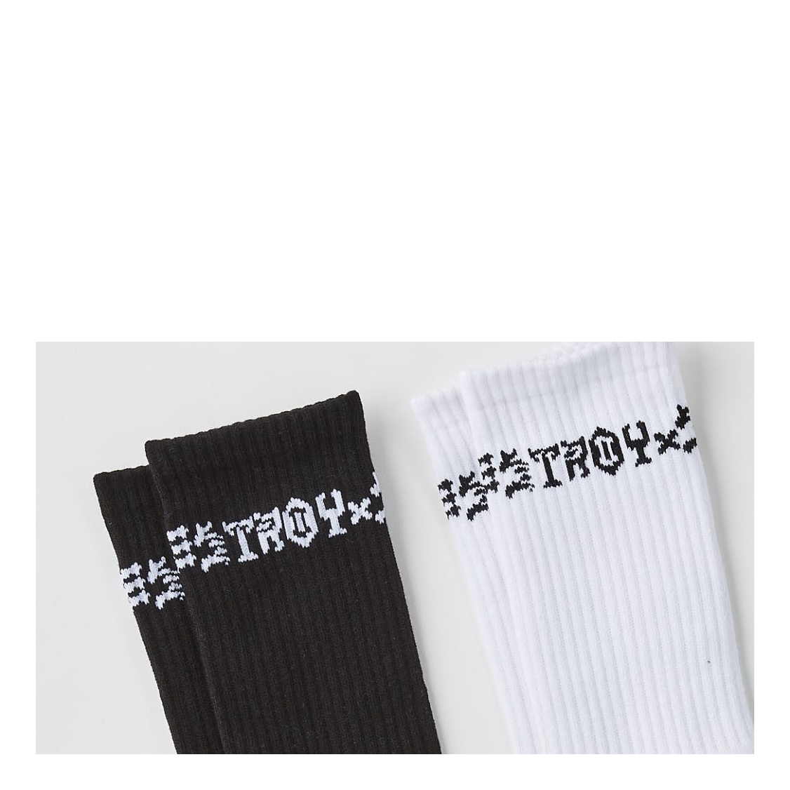 Skate And Destroy 2-pack Socks White