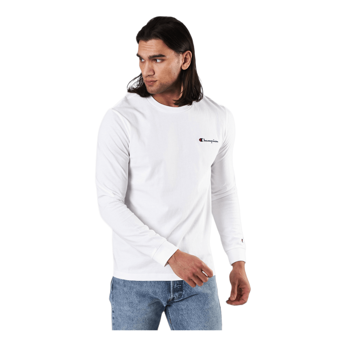 Crewneck Long Sleeve T-shirt Wht