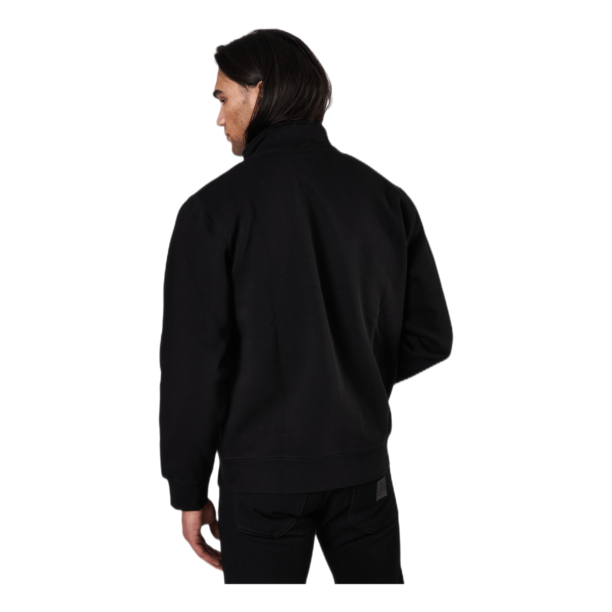 Chase Neck Zip Sweat Black / Gold