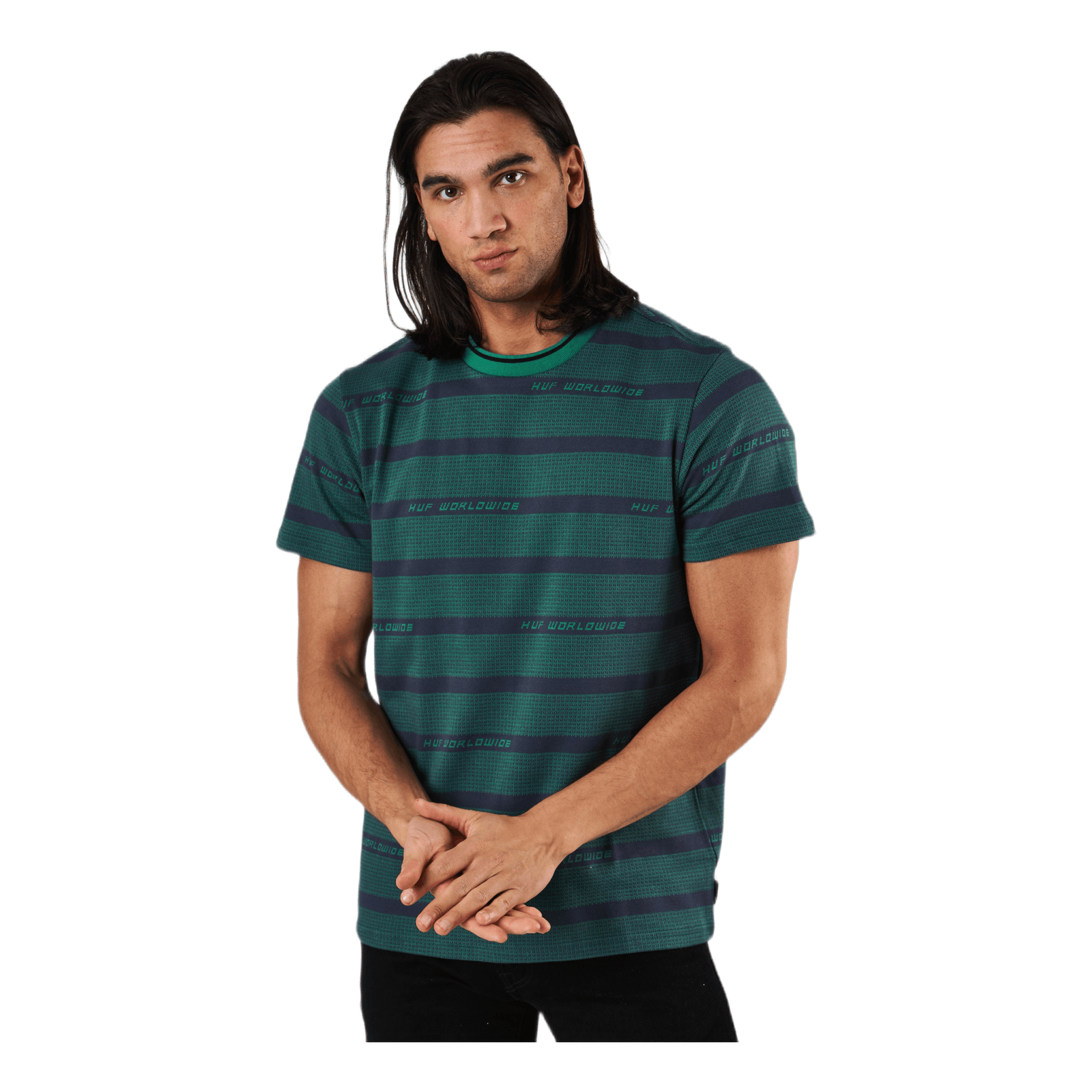 Enzo Striped S/s Knit Top Dynamic Cobalt