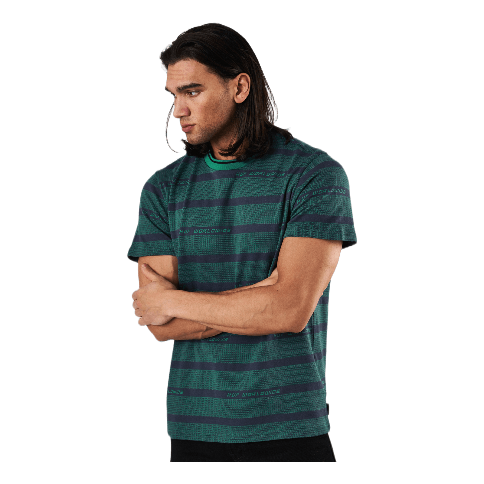 Enzo Striped S/s Knit Top Dynamic Cobalt